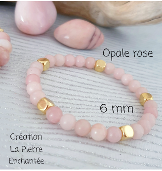Bracelet en Opale Rose...