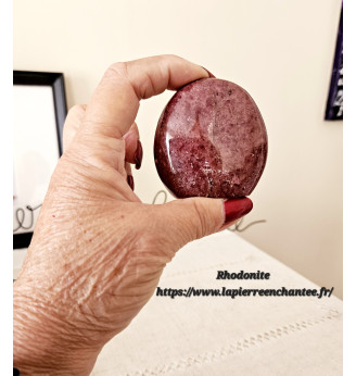 Rhodonite à poser , qualité AAA .