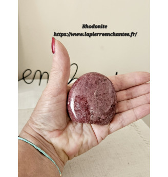 Rhodonite à poser , qualité AAA .