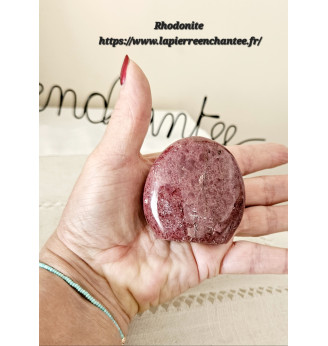 Rhodonite à poser , qualité AAA .