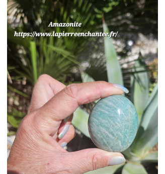 Amazonite, galet .