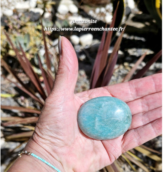 Amazonite, galet.