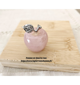 Quartz rose , jolie pomme .
