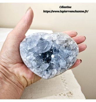 Célestine cœur, qualité supérieure, Madagascar.