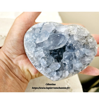 Célestine cœur, qualité supérieure, Madagascar.