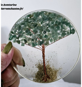 Arbre de vie en Aventurine et Résine.