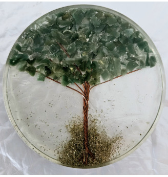 Arbre de vie en Aventurine et Résine.
