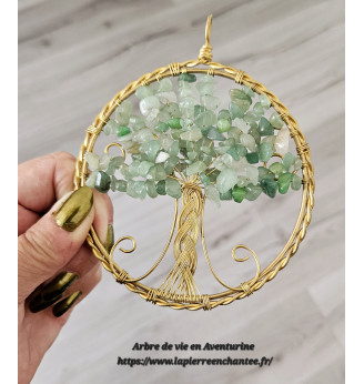 Arbre de vie pour suspendre en Aventurine.
