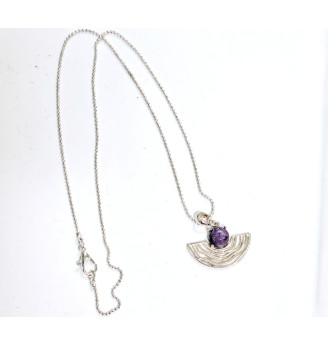 Pendentif Charoïte – Argent 925 – Bijou Apaisant et Transformation