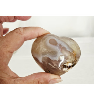 Agate Fleur , coeur.