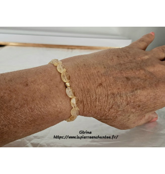 Bracelet en Citrine pour Femme – Pierre de Confiance et de Vitalité