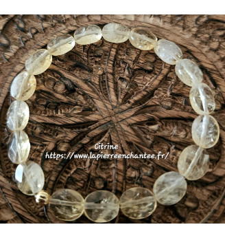 Bracelet en Citrine pour Femme – Pierre de Confiance et de Vitalité