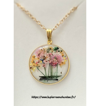 Pendentif en résine et...