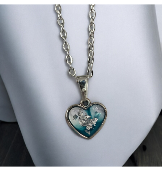 Pendentif en résine vitrail...