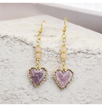 Boucles d’oreilles cœur...