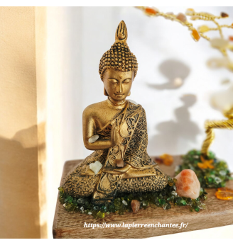 Arbre de Vie spirituel avec Bouddha , Pierre de Lune et Ambre.