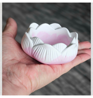 Photophore bougeoir Lotus en Résine Naturelle – Ambiance Zen et Romantique