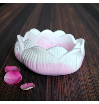 Photophore bougeoir Lotus en Résine Naturelle – Ambiance Zen et Romantique