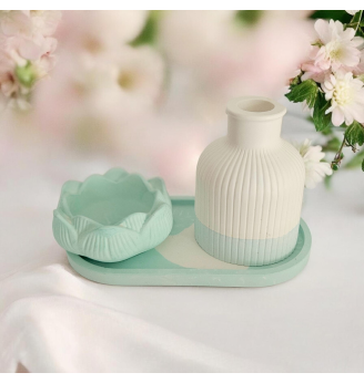 Ensemble vase et photophore...