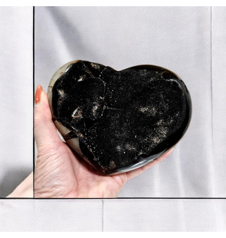 Septaria naturelle géode Cœur 1,637 kg – Pierre d’Ancrage et de Collection (15 × 12 cm )
