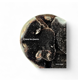 Septaria naturelle géode Cœur 1,637 kg – Pierre d’Ancrage et de Collection (15 × 12 cm )