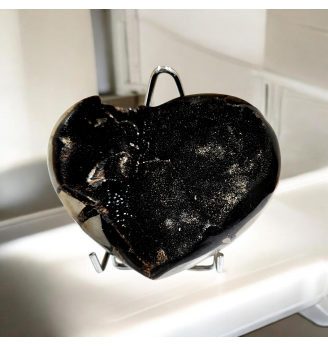 Septaria naturelle géode Cœur 1,637 kg – Pierre d’Ancrage et de Collection (15 × 12 cm )