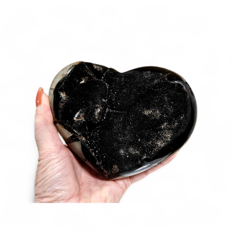 Septaria naturelle géode Cœur 1,637 kg – Pierre d’Ancrage et de Collection (15 × 12 cm )
