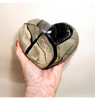 Septaria naturelle géode Cœur 1,637 kg – Pierre d’Ancrage et de Collection (15 × 12 cm )