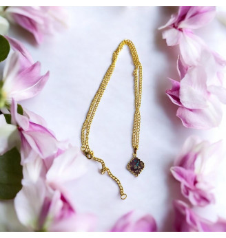 Ensemble en résine, Pendentif et Boucles d’Oreilles aux Fleurs Naturelles