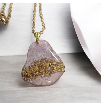 Pendentif en résine cristal...