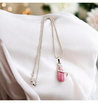 Pendentif en Rhodochrosite...