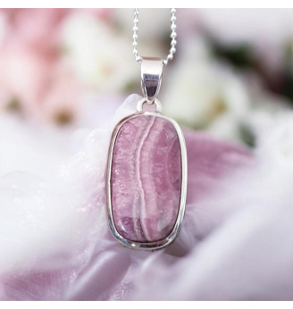 Pendentif en Rhodochrosite...