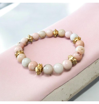 Bracelet en Opale Rose...