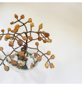 Arbre de Vie Ambre Brut – Lumière et Harmonie
