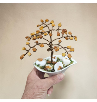 Arbre de Vie Ambre Brut – Lumière et Harmonie