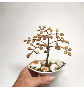Arbre de Vie Ambre Brut – Lumière et Harmonie