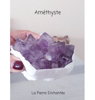 Améthyste du Brésil , druse cristallisée ,qualité AAA .