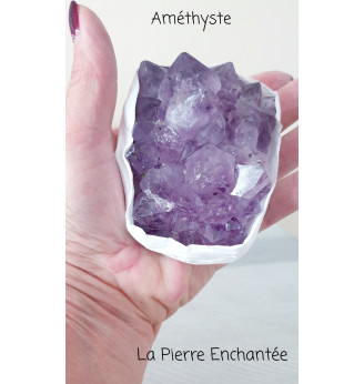 Améthyste du Brésil , druse cristallisée ,qualité AAA .