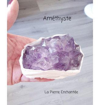 Améthyste du Brésil , druse cristallisée ,qualité AAA .