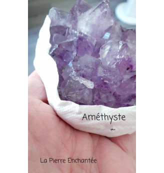 Améthyste du Brésil , druse cristallisée ,qualité AAA .