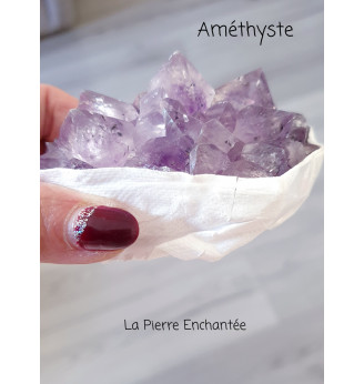 Améthyste du Brésil , druse cristallisée ,qualité AAA .