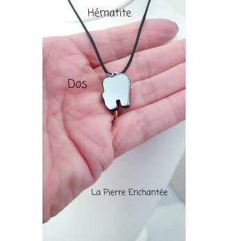 Pendentif en Hématite , éléphant .