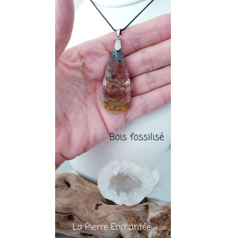 Pendentif en Bois fossilisé   .
