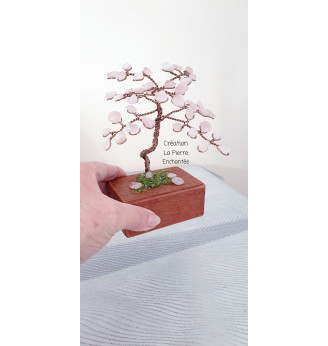 Arbre de vie en Quartz rose.