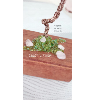 Arbre de vie en Quartz rose.