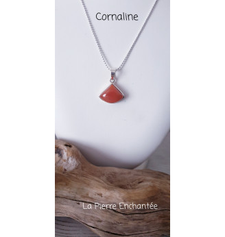 Pendentif en Cornaline , Argent 925 .