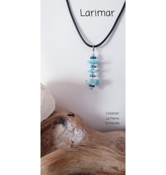 Collier en Larimar .