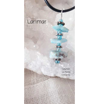 Collier en Larimar .