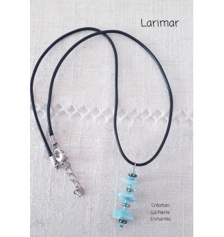 Collier en Larimar .