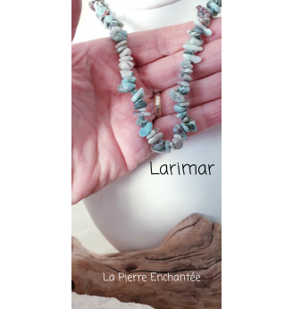 Collier en Larimar.